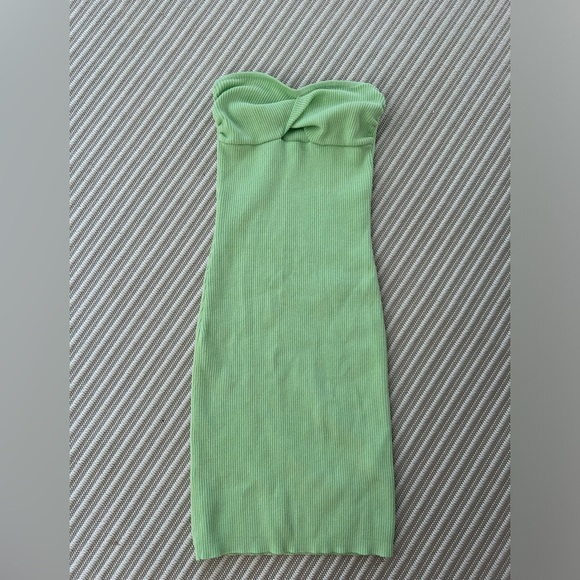 Green Mini Dress - Picture 3 of 4